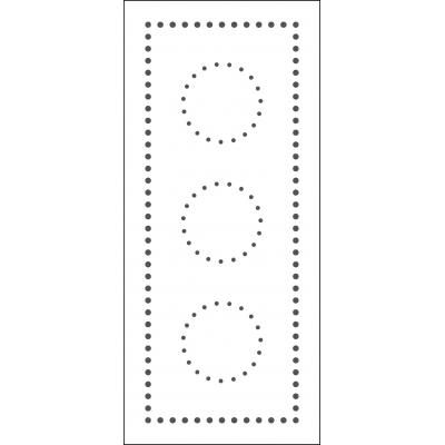 The Crafter's Workshop Stencil - Dotted Circles Slimline